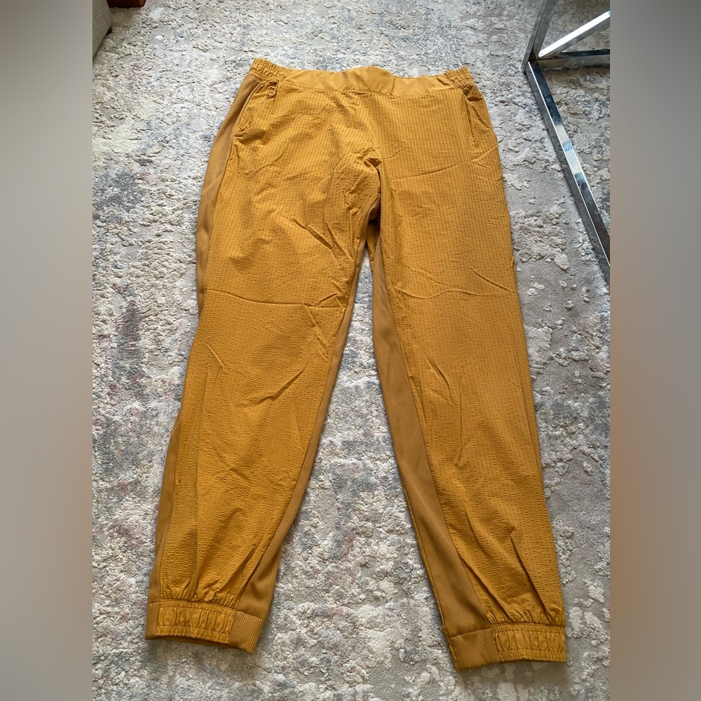 Athleta Mustard Track Pants